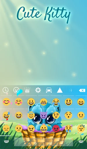 Cute Kitty Keyboard Wallpaper screenshot 4