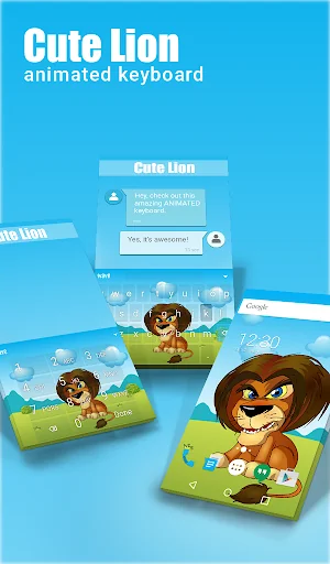 Cute Lion Live Wallpaper Theme
