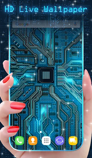 Cyber Circuit Wallpaper Theme