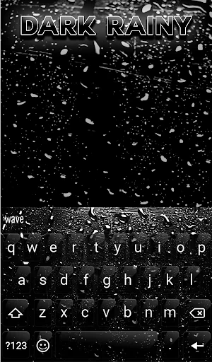 Dark Rainy Keyboard Wallpaper screenshot 2