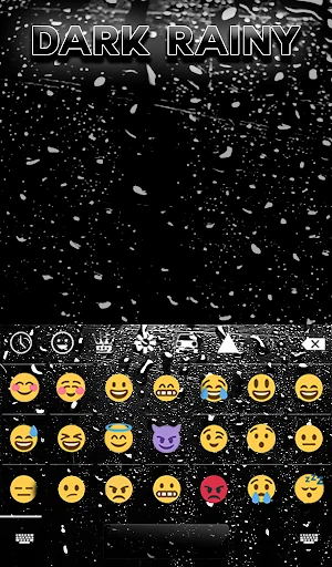 Dark Rainy Keyboard Wallpaper screenshot 4