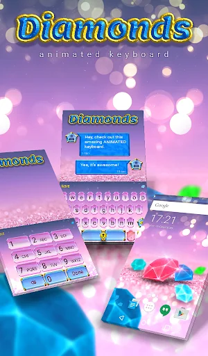 Diamonds Live Wallpaper Theme screenshot 1