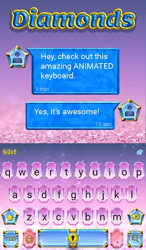 Diamonds Live Wallpaper Theme screenshot 3