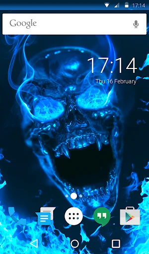 Flame Skull Keyboard Theme screenshot 2