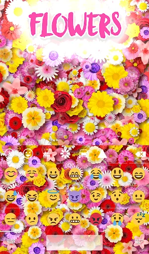 Flowers Keyboard & Wallpaper screenshot 4