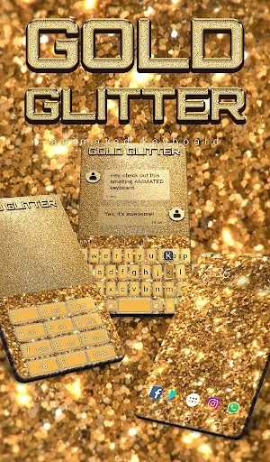 Gold Glitter Wallpaper