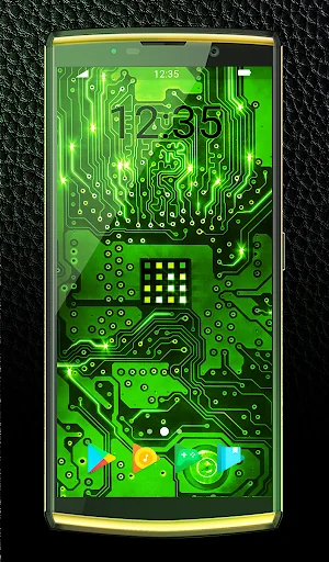 Green Light Keyboard Wallpaper screenshot 1