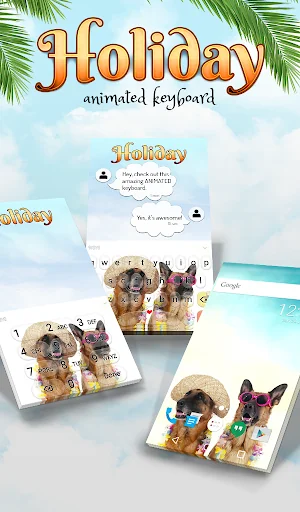 Holiday Keyboard & Wallpaper screenshot 1