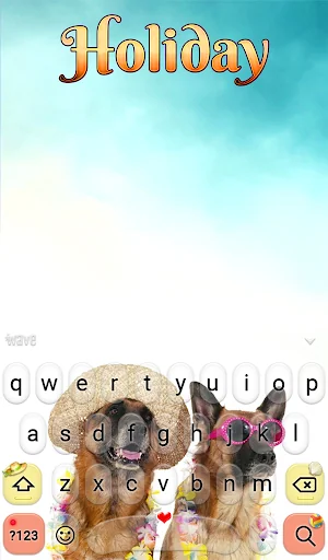 Holiday Keyboard & Wallpaper screenshot 2