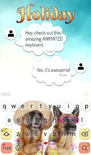 Holiday Keyboard & Wallpaper screenshot 3