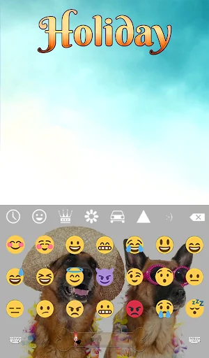 Holiday Keyboard & Wallpaper screenshot 4