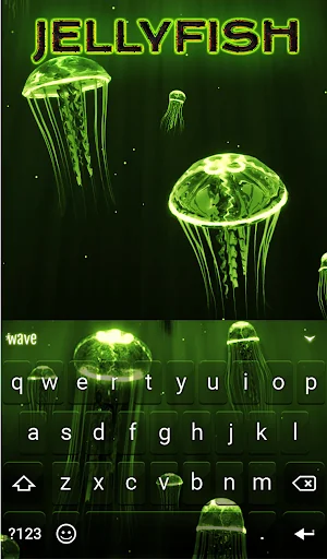 Jellyfish Keyboard & Wallpaper screenshot 2