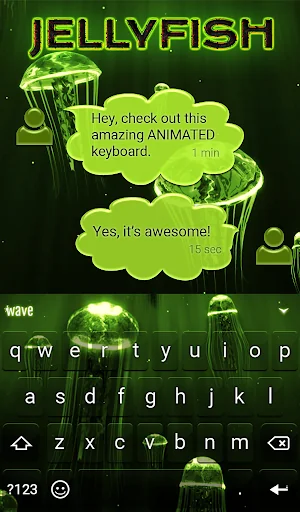 Jellyfish Keyboard & Wallpaper screenshot 3