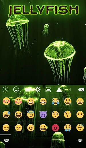 Jellyfish Keyboard & Wallpaper screenshot 4