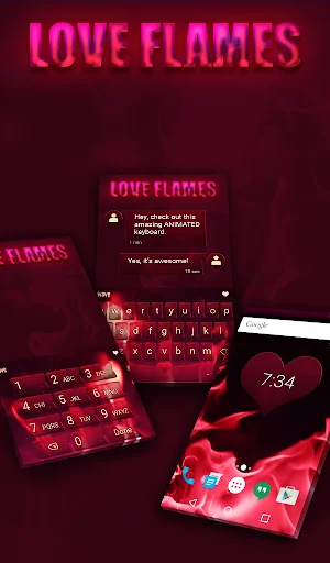 Love Flames Wallpaper screenshot 1
