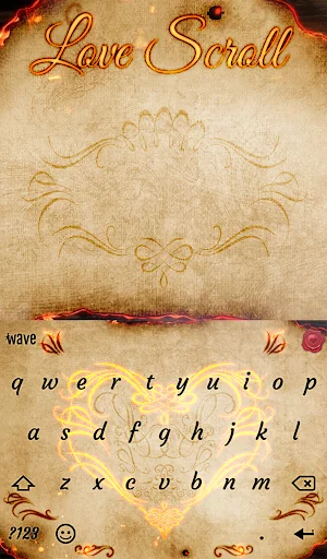 Love Scroll Animated Keyboard screenshot 2