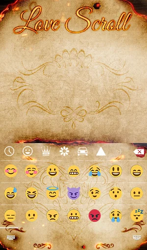 Love Scroll Animated Keyboard screenshot 4
