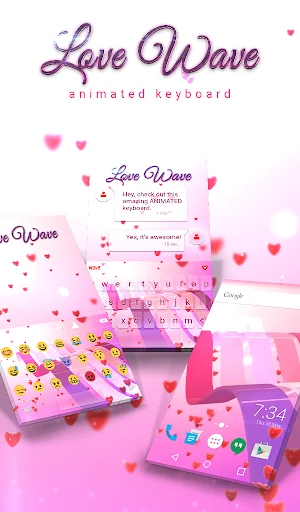 Love Wave Keyboard & Wallpaper