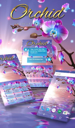 Orchid Keyboard & Wallpaper