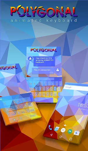 Polygonal Animated Keyboard