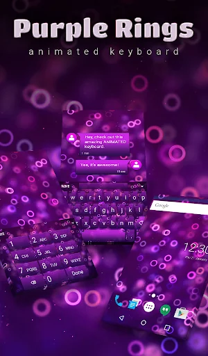 Purple Rings Wallpaper