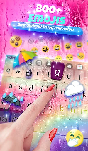 Rain Keyboard Background Theme screenshot 3