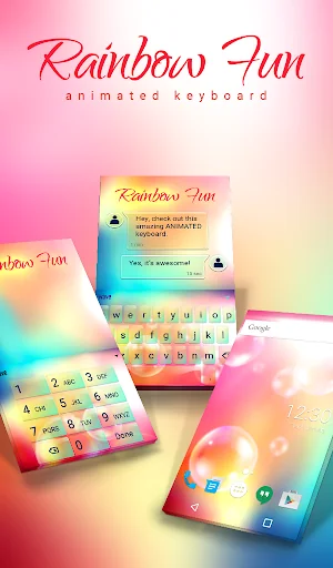 Rainbow Fun Animated Keyboard