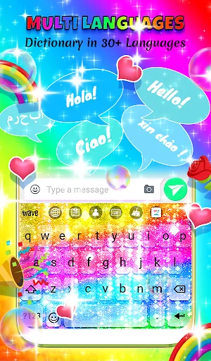 Rainbow Glitter Wallpaper screenshot 4