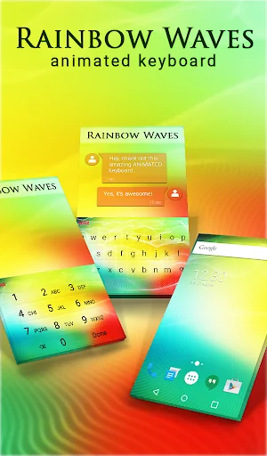 Rainbow Waves Wallpaper