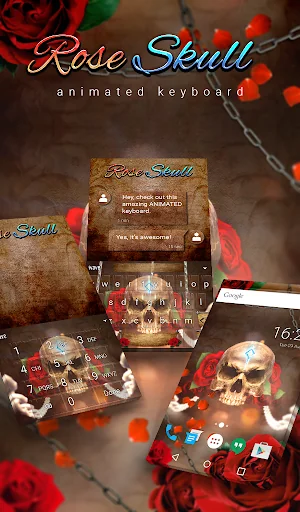 Rose Skull Wallpaper