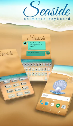 Seaside Keyboard + Wallpaper