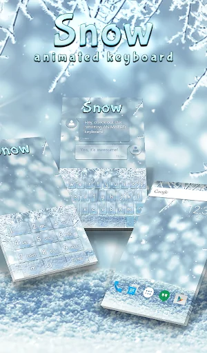 Snow Keyboard & Wallpaper