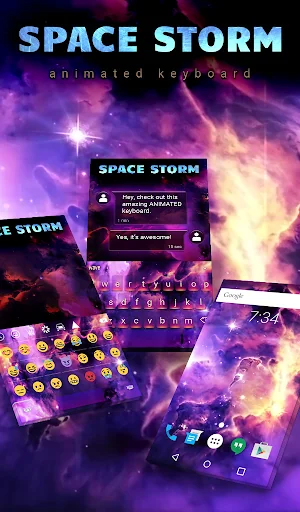 Space Storm Wallpaper