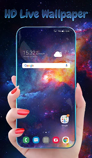 Stars Galaxy Wallpaper Theme screenshot 1