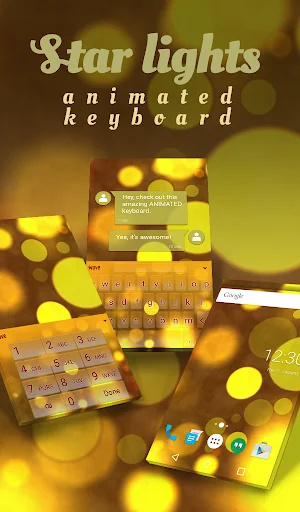 Star Lights Keyboard Wallpaper