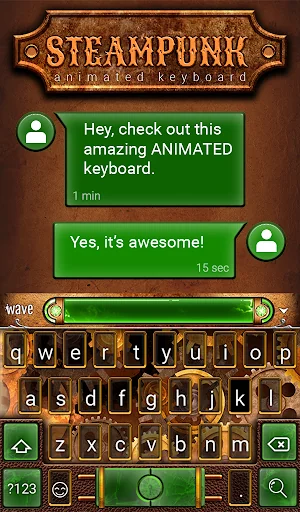 Steampunk 2 Animated Keyboard screenshot 3