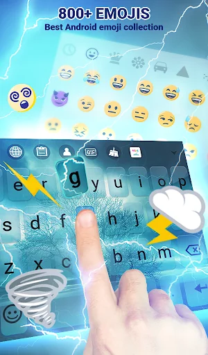 Storm Keyboard Live Wallpaper screenshot 3