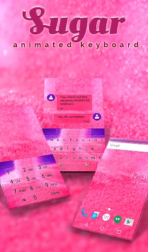 Sugar Animated Keyboard screenshot 1