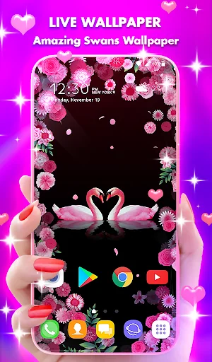 Swans Love Wallpaper