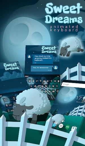 Sweet Dreams Animated Keyboard