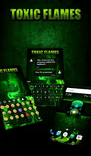 Toxic Flames Wallpaper