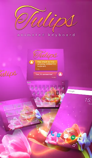 Tulips Keyboard & Wallpaper