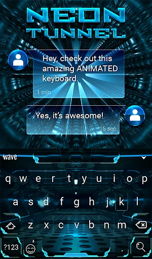 Tunnel Animated Keyboard screenshot 3