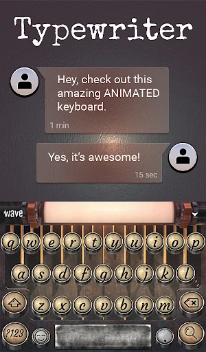 Typewriter Animated Keyboard screenshot 3