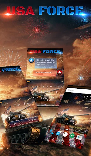 Usa Force Keyboard & Wallpaper screenshot 1