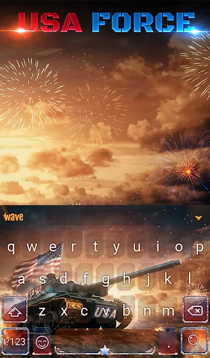 Usa Force Keyboard & Wallpaper screenshot 2