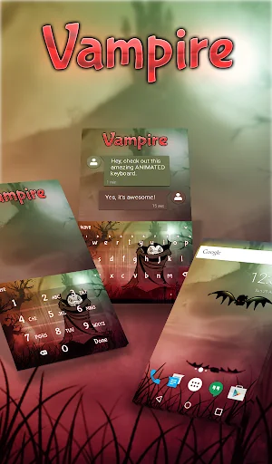 Vampire Keyboard & Wallpaper screenshot 1
