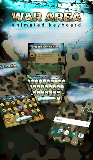 War Area Keyboard & Wallpaper