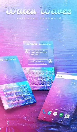 Water Waves Keyboard Wallpaper