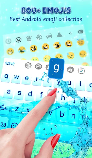 Wave Splash Keyboard Wallpaper screenshot 3